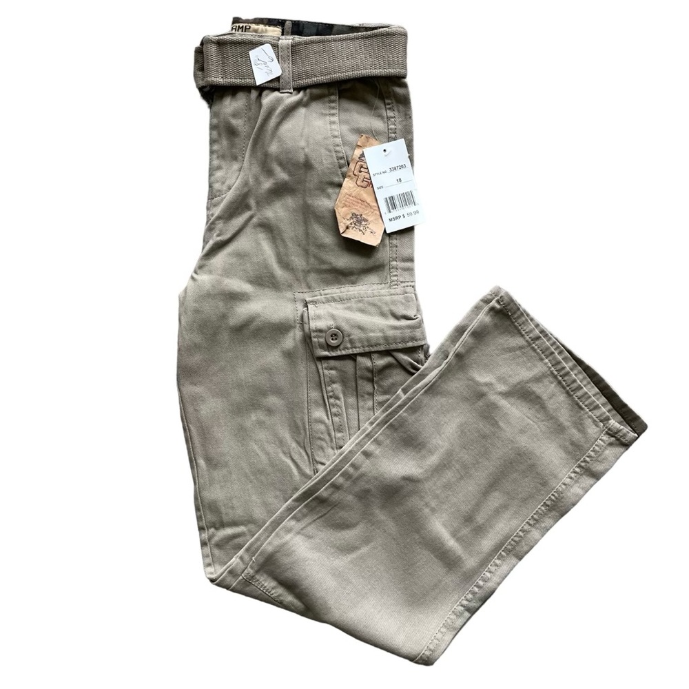 Camp & Campus Tan/Beige Twill Cargo / Uniform Pants - Boys